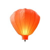 AI generated Chinese sky lantern isolated on transparent background png