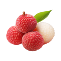 AI generated Lychee isolated on transparent background png