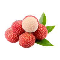 AI generated Lychee isolated on transparent background png