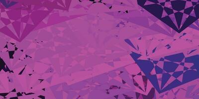 Dark Purple vector layout with triangle forms.