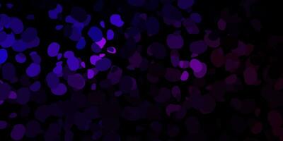 Dark purple vector template with abstract forms.