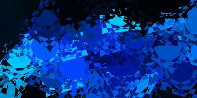 Dark Blue, Green vector background with polygonal forms.