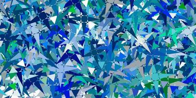 Light Blue, Green vector texture with random triangles.