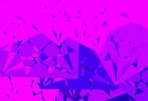 Dark Purple vector pattern with polygonal shapes.