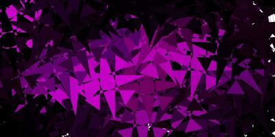 Dark Purple vector pattern with polygonal shapes.