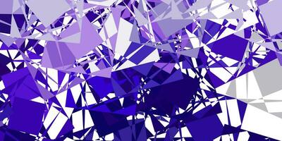 Light purple vector background with triangles.