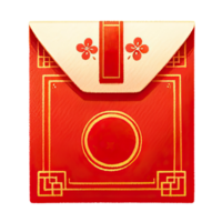 AI generated Chinese Hong Bao red envelopes symbolize good wishes and good luck for the upcoming new year png