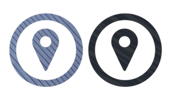 Ort Symbol Symbol schwarz und grau mit Textur png