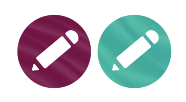 set of pencils icon symbol with texture background png