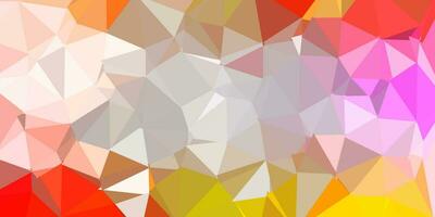 Light pink, yellow vector triangle mosaic design.