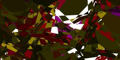 Light Pink, Yellow vector texture with random triangles.