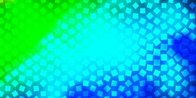 Light Blue, Green vector texture in rectangular style.