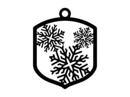 Christmas Ornament Decoration Laser Cutting vector