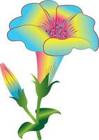 ilustración de flor vector diseño en un blanco antecedentes