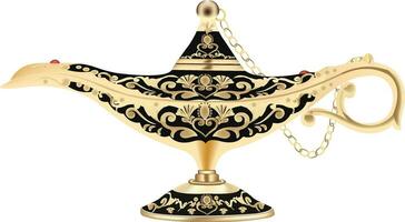 illustration of magic lamp vector design on a white background