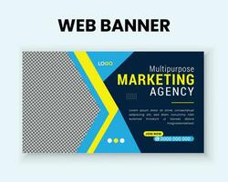 vector creativo conceptual y profesional web bandera diseño modelo