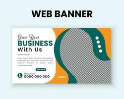 Vector Creative conceptual and professional web banner design template