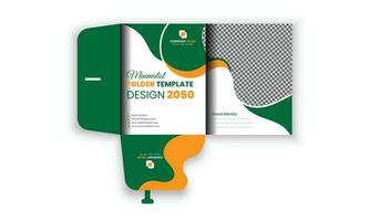 Conceptual and professional Vector business presentation folder template