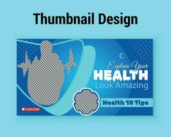 Vector Creative conceptual and professional thumbnail design template