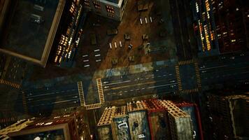 città superiore Visualizza di grattacieli edificio di fuco video