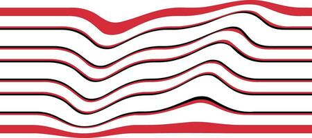 abstract red wave flow line striped background vector