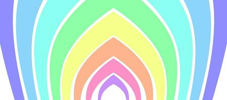 abstract spiral contour colorful rainbow background vector