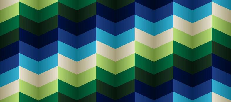 sin costura cheurón degradado geometría verde triángulo modelo antecedentes vector