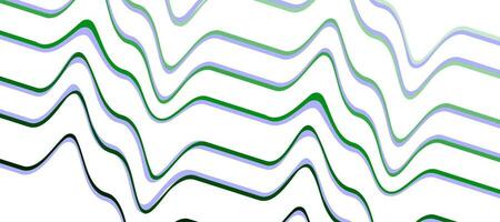 abstract green sound waves pulse striped lines background vector