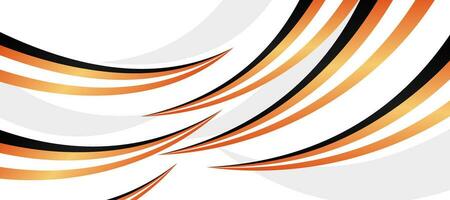 abstract orange gradient curve banner template background vector