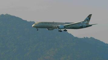 boeing 787 Etihad Landung video