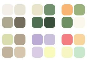 Abstract color palette guide vector