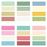 Abstract color palette guide vector