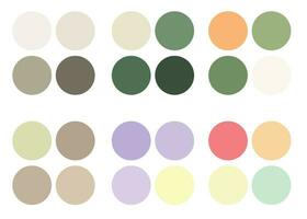 Abstract color palette guide vector