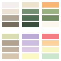 Abstract color palette guide vector