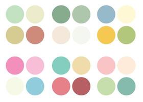 Abstract color palette guide vector