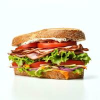 AI generated sandwich real photo photorealistic stock photography