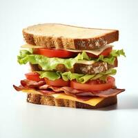 AI generated sandwich real photo photorealistic stock photography