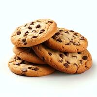 AI generated chocolate chip cookies real photo photorealistic