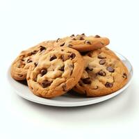 AI generated chocolate chip cookies real photo photorealistic
