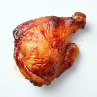 AI generated chicken thigh real photo photorealistic stock photo