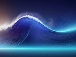 AI generated water wave with abstract background ai generate photo