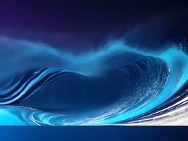 AI generated water wave with abstract background ai generate photo