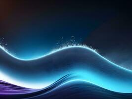 AI generated water wave with abstract background ai generate photo