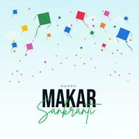 Happy Makar Sankranti Creative Social Media Post, Web Banner, Greeting, Print vector