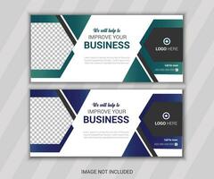 Email Signature design vector