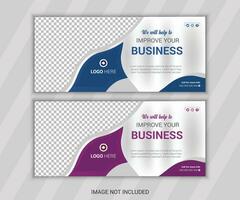 Email Signature design vector