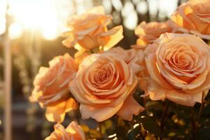 AI generated Elegant Flower background photo