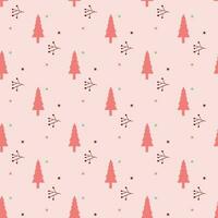 Christmas tree Seamless Pattern Design vector