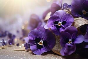 AI generated Elegant Flower Background photo