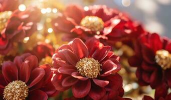 AI generated Elegant Flower Background photo